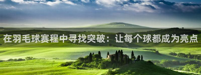 意昂体育app官方网站入口在线观看：在羽毛球赛程中寻找突破：